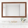 Elitekwell Mirror Frame Border 32FT Bathroom Wood Grain Wallpapers Decorative
