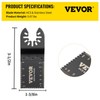 VEVOR 100PCS Oscillating Saw Blades, Quick Release Multitool Blades Kit,