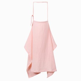 Muslin Nursing Coverup for Breastfeeding, Cotton Breastfeeding Cover Nursing, Full Coverage Nursing Cover for Women, 47"x47" Nursing Shawl for Breastfeeding Essentials, Oeko-TEX (Pink Nursing Cover)