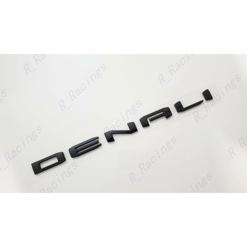 GMC 1pc Gloss Black Rear DENALI Emblems Letters Fit 2021-2023