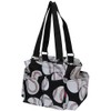 Baseball Print NGIL Small Zippered Caddy Organizer Tote Bag