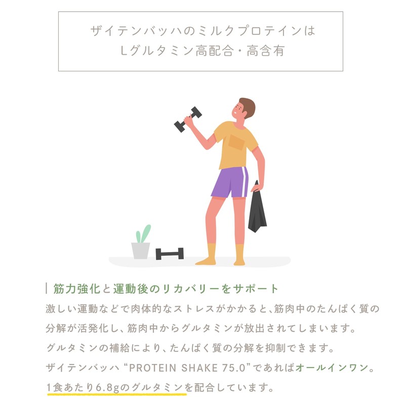 Seitenbacher ザイテンバッハ プロテインシェイク75.0 バニラ味 ホエイプロテイン WPC カゼイン ミルクプロテイン BCAA 自然由来