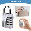 Heavy Duty, Combination Lock 4 Digit, Resettable, Waterproof Metal, School/Gym