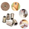 YIXISI 120 PCS Zinc Alloy Hex Socket Screw-in Nuts Kit,