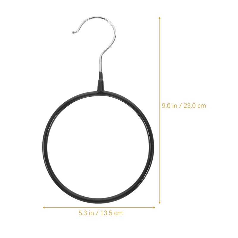Alipis Scarf Ring Hangers Circle Hooks 10Pcs Belt Hanger Plastic