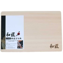WASHO Hinoki Japanese Cypress Premium Cutting Board Made in Japan (Large), Brown