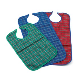 HOMECRAFT Everyday Bib, Waterproof Adult Bib, Clothing Protector from Spills and Stains, Mealtime Bib Protector, Dinning Aid Apron, Washable, Small, Blue, (Eligible for VAT relief in the UK)