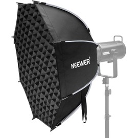 NEEWER 35.4'' Octagonal Softbox, Quick Release Parabolic Soft Box with Bowens Mount, Diffusers, Grid, Bag Compatible with Aputure 120d Compatible with Godox SL60w NEEWER Q4 AS600B CB300B Q300, NS92P