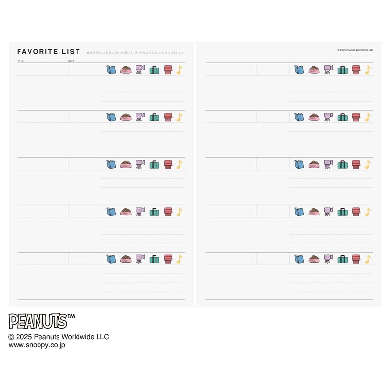 2026 Journal B6 Gantt Chart Peanut Diary/Post