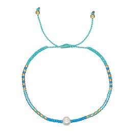 Miyuki Glücks Armbänder Damen, Handgefertigt Strang Reisperlen Partner Armbänd Verstellbare, Gute Reise Talisman Wunsch Sicherheit Wohlstand Guard Ihre Liebe Freundschaft Armband 1