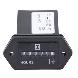 Hour Meter High Accuracy Data Storage Mechanical Hour Meter Gauge for Machinery Truck DC10‑80V