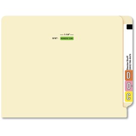 Doctor Stuff - File Folder Chart Labels, MAP121, Workers Comp, Insurance Stickers, Fluorescent Green, 1-1/4" x 5/16", 500 per Box