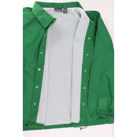 Auburn Sports Lined Wind Breaker Jacket Green 3X