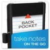Oxford at-Hand Note Card Case, 3" x 5" Size, Black,