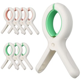 Loadsky 5.1 Inch Extra Large Beach Towel Clips for Beach Chairs Jumbo Size Clothes Pins Heavy Duty for Cruise Towel Holder Clothespins for Clothes Pool Boat 2 Colors 8 pcs