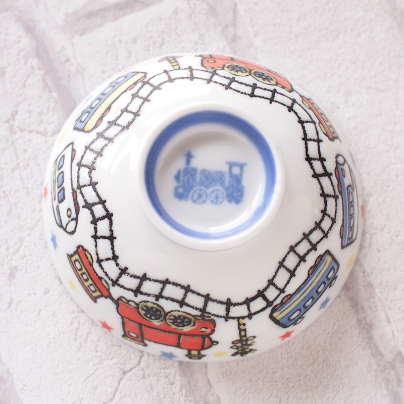 Minoru Pottery Kids Bowl, Train