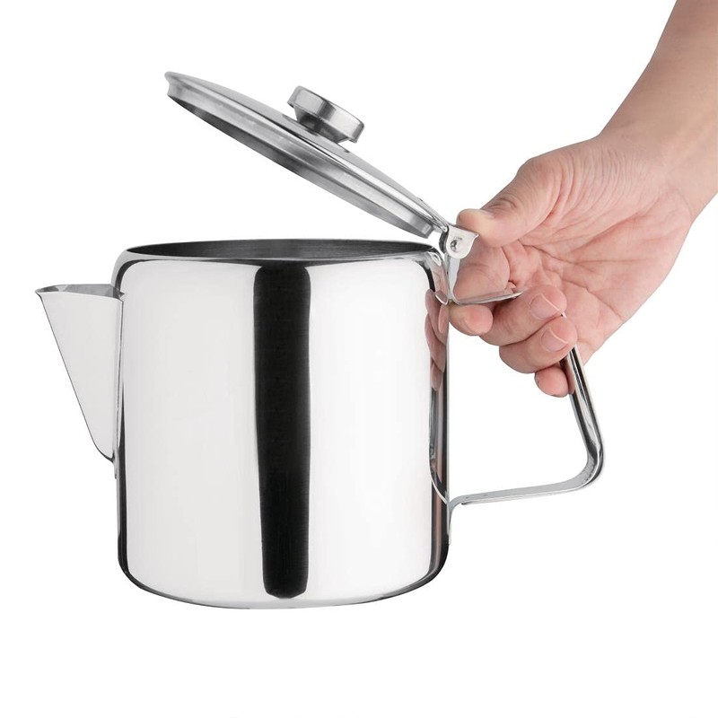 Olympia Concorde Tea Pot Stainless Steel 48Oz 1 35L Infuser