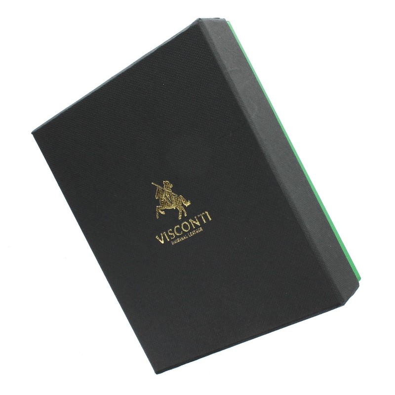 VISCONTI Torino Collection Atlantis Vegetable Tanned Leather Bi-Fold Wallet RFID