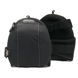 Bucket Boss GelDome Flooring Knee Pads with Extra-Durable Gel/EVA Foam Padding, Non-Marring Fabric Surface, Soft Neoprene Lining and Straps with Buckle Closure, in Black, 95300