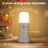 YELKO Motion Sensor Night Lights, Rechargeable nightlights Battery Operated, Dimmable