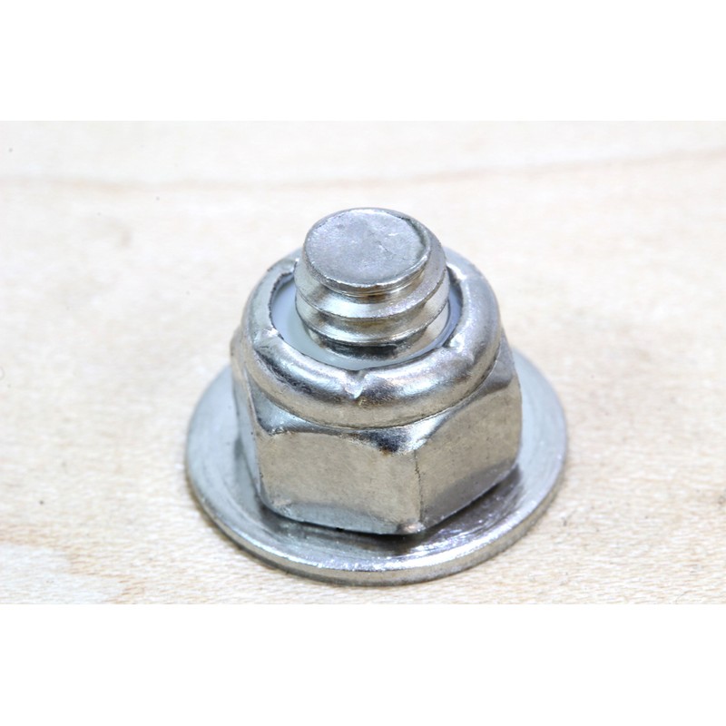 1/4"-20 Nylon Insert Lock Nut (100 Pieces) Stainless Steel Finish