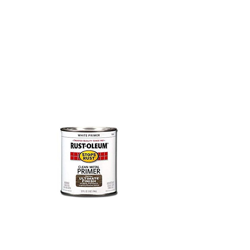Rust-Oleum 7780502 Stops Rust Clean Metal Brush On Primer, Quart