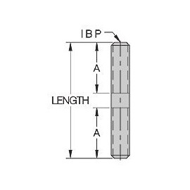 CL-5/8-11X7.50-STUD Carr Lane Manufacturing Clamping Stud: Thread 5/8-11, Length 7.50