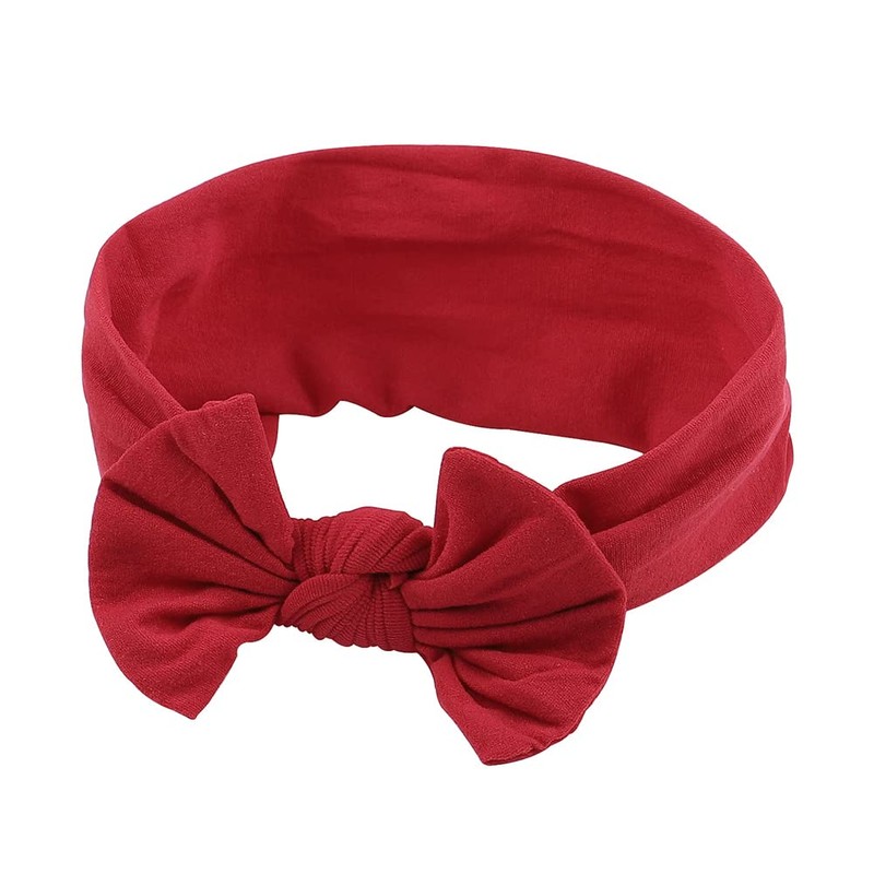 AKOAK 1 Pack Solid Color Skin-friendly Baby Headband Elastic Soft