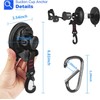 Hlogree 6PCS Heavy Duty Suction Cups Anchor with Hooks,Vacuum Suction