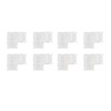 8pcs LED Strip Light Connector Professional Transparent 3Pin L Shaped