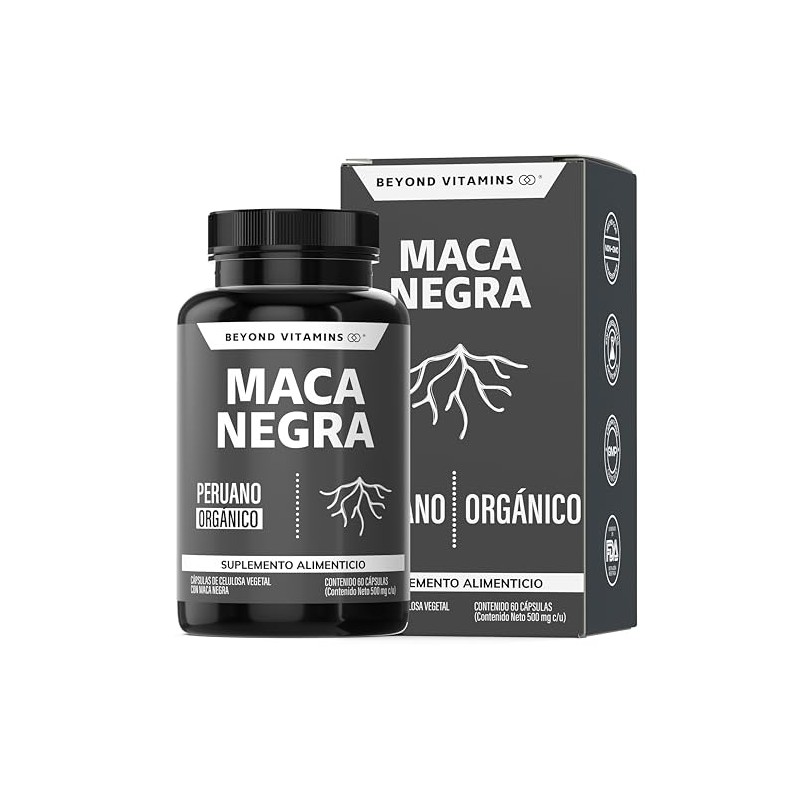 Maca Negra 1000 Peruana Orgánica Por Porción Azúcar Suplemento Alimenticio