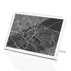 Classic Rectangle Magnet with Stand - Dresden City Map Germany German Travel - Fridge Locker Office Whiteboard Toolbox #52816