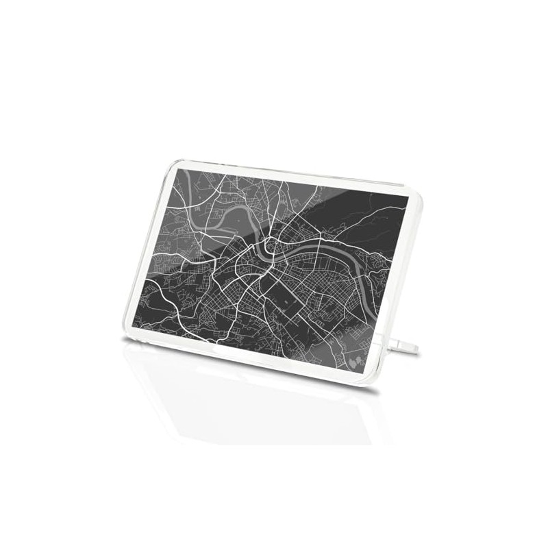Classic Rectangle Magnet with Stand - Dresden City Map Germany