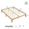 Marcytop Wood Platform Bed Frame King Size - 12 Inch