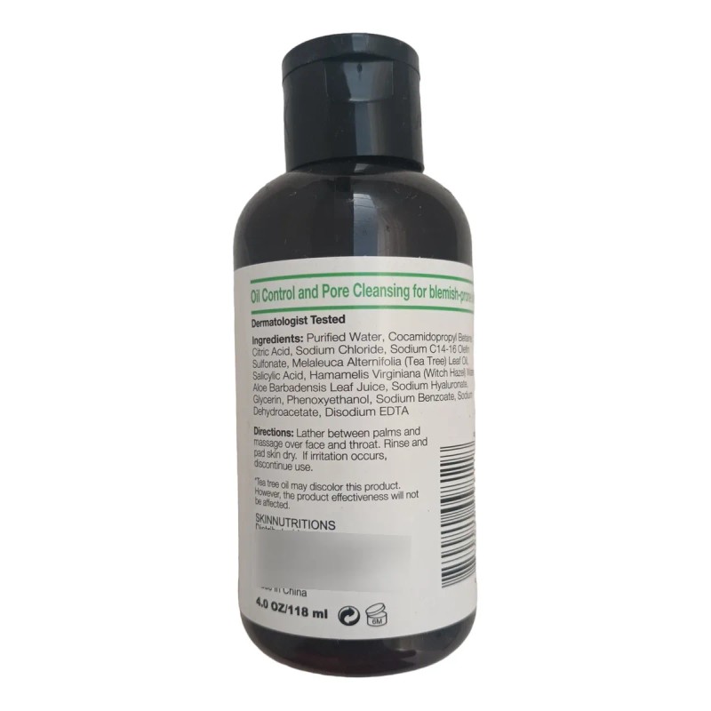 Limpiador Facial Con Tea Tree Oil Y Ácido Salicílico Skin