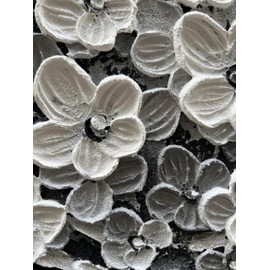 Epicler art Hand-painted abstract white flower art oil painting, 40x28 inch canvas wall art painting office home wall decorative art