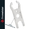 firemeister Stainless Steel Gas Bottle Key, Multi Function Gas Bottle