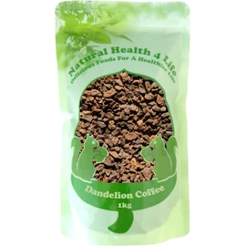 Natural Health 4 Life Coffee Subsititute Dandelion Coffee Roasted Dandlion Root Cut 1 kg in Resealable Pouch (1 Pouch)