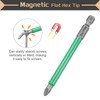 sourcing map 2pcs #2 Anti Slip Phillips Impact Screwdriver Bit