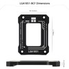Thermalright Lga1851 BCF Black CPU Holder,CPU Anti Bending Fixed Bracket,Easy