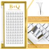 B&Qaugen Pre-made Eyelash Fans, 4D-D-0.10-14 Long Foot, Pre-made Fans, Eyelash