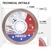 HERZO Set of 3 Diamond Cutting Discs 125 mm Extra