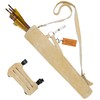 Bantoro Beige Leather Archery Arm Guard – Adjustable Forearm Bracer