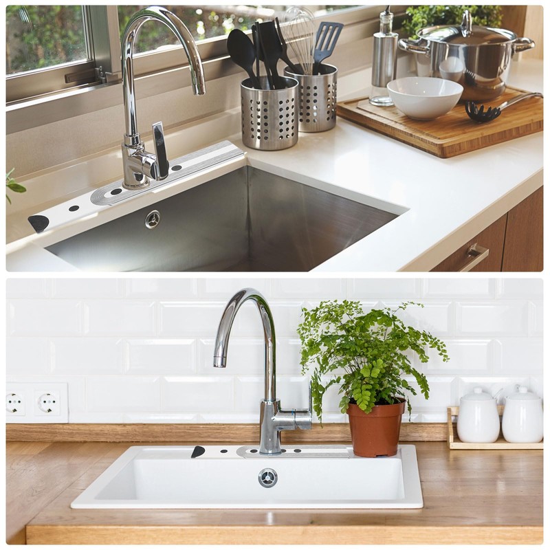 sourcing map Water Sink Splash Guard Mat for Kitchen Daily