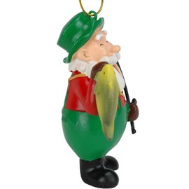 Tree Buddees Fishing Santa Claus Christmas Ornament