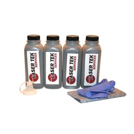 Laser Tek Services Compatible HP 06A C3906A High Yield Toner Refill Kit Replacement for HP Laserjet 5L 6L 1100 3200 Printers (Black, 4 Pack)- 2,500 Pages
