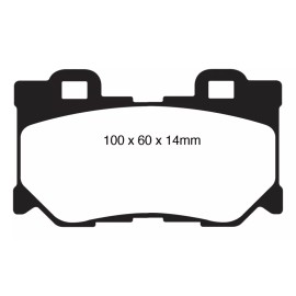 EBC for 2008-13 Infiniti FX50 5.0 Redstuff Rear Brake Pads