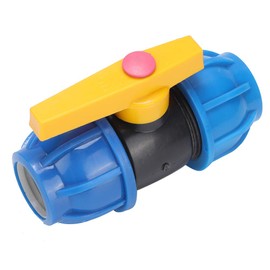 Tomotato Quick Connector Ball Valve, 1.25in / 32mm Pipe Fittings PE Water Supply Valve Switch Tubing Pipe Quick Connect Fitting