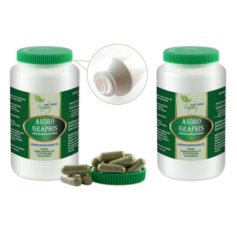 VITA IDEAL Vegan® Andrographis Herb 3 x 360 Capsules -