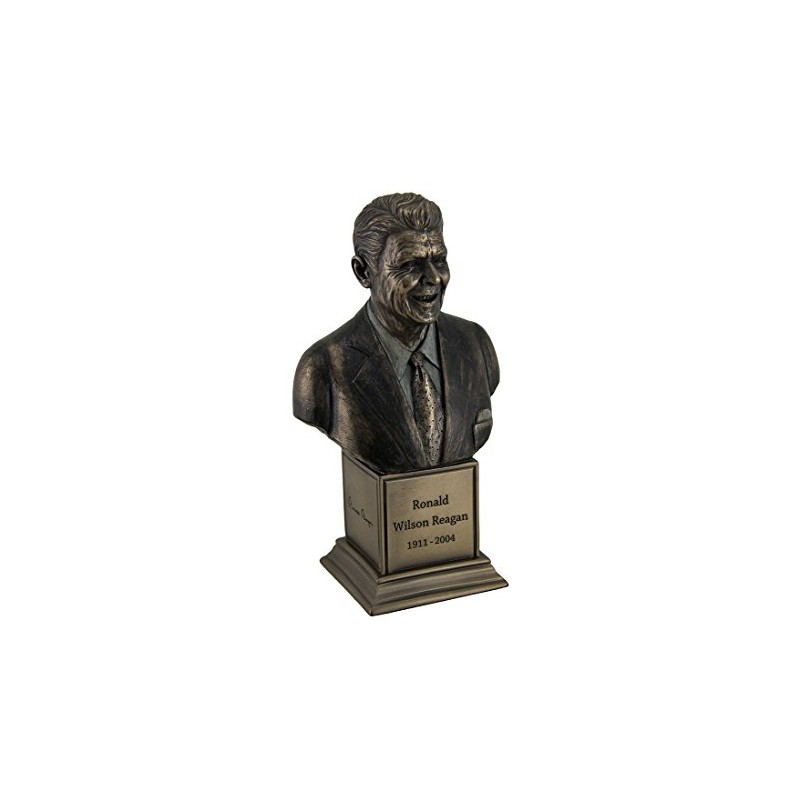 Veronese Design Ronald Wilson Reagan Bronze Finish Statue On Inscribed